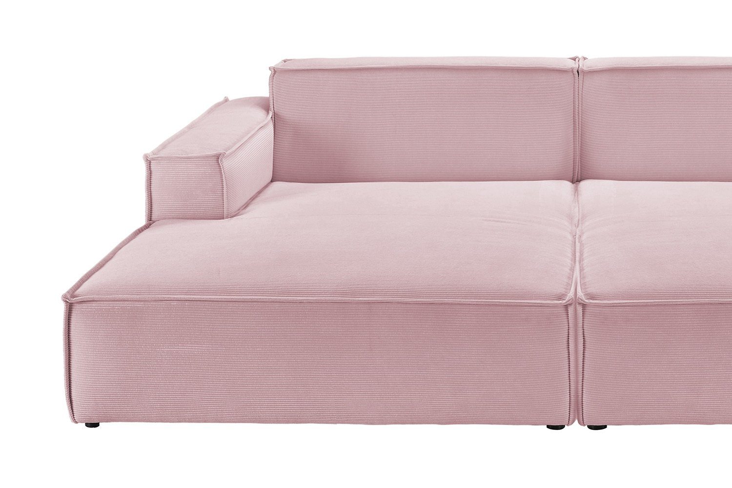 verschiedene rosa Big-Sofa Farben KAWOLA Sofa SAMU, Feincord