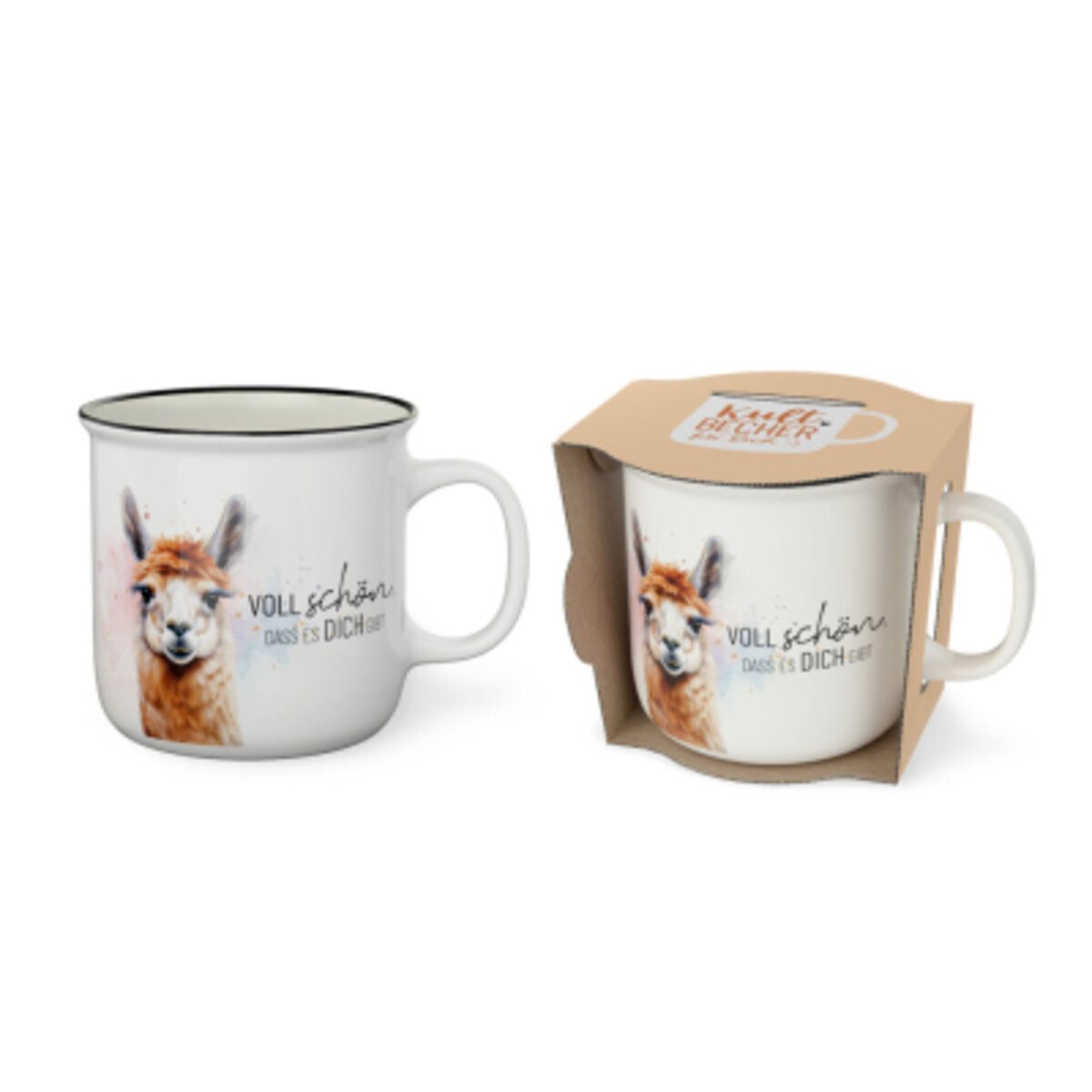 La Vida Becher LA VIDA Kaffeebecher Lucky Friends Lama
