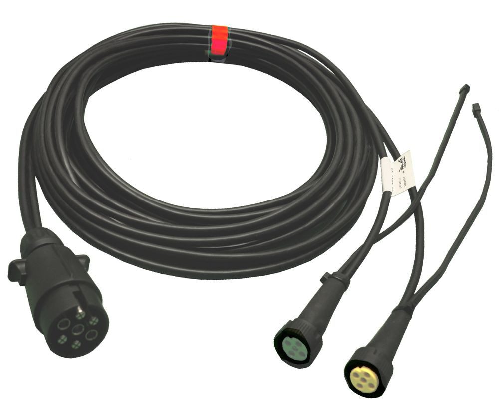 Aspöck Anhänger Aspöck Anhängerkabel 5m + Abgang 7pol Stecker - 58-1098-247
