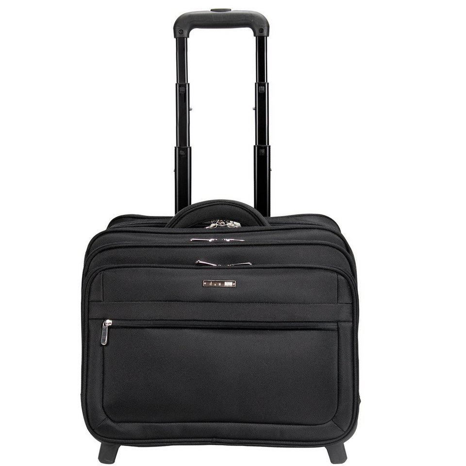 D&N Business-Trolley Business & Travel, 2 Rollen, Polyester, 44cm x 23cm x  37cm