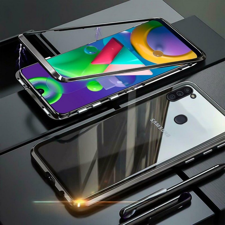 CoolGadget Handyhülle Metall Magnet Handy Case für Samsung Galaxy