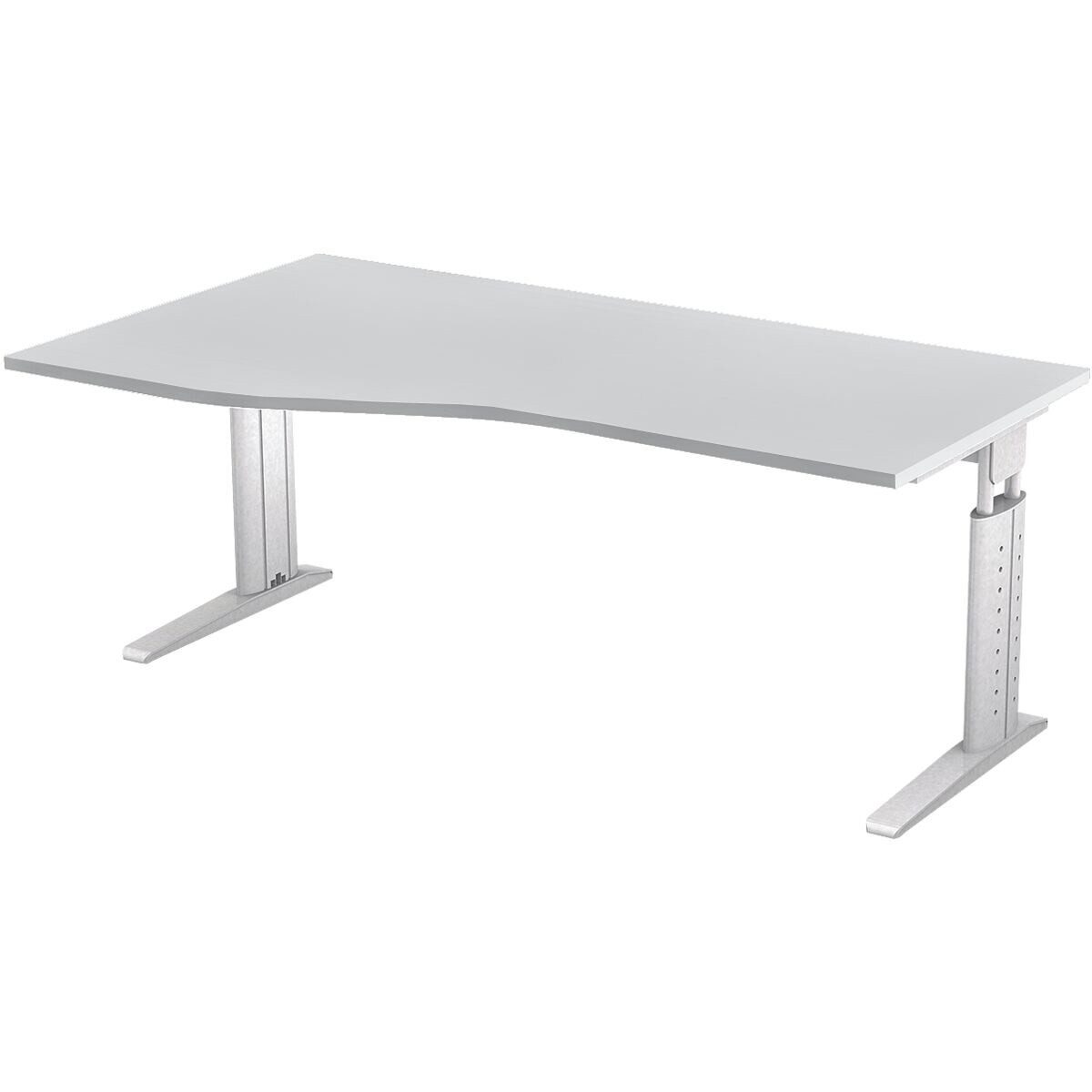 Otto Office Premium Schreibtisch Otto Office Line III, Freiform, höhenverstellbar 68-86 cm, C-Fuß