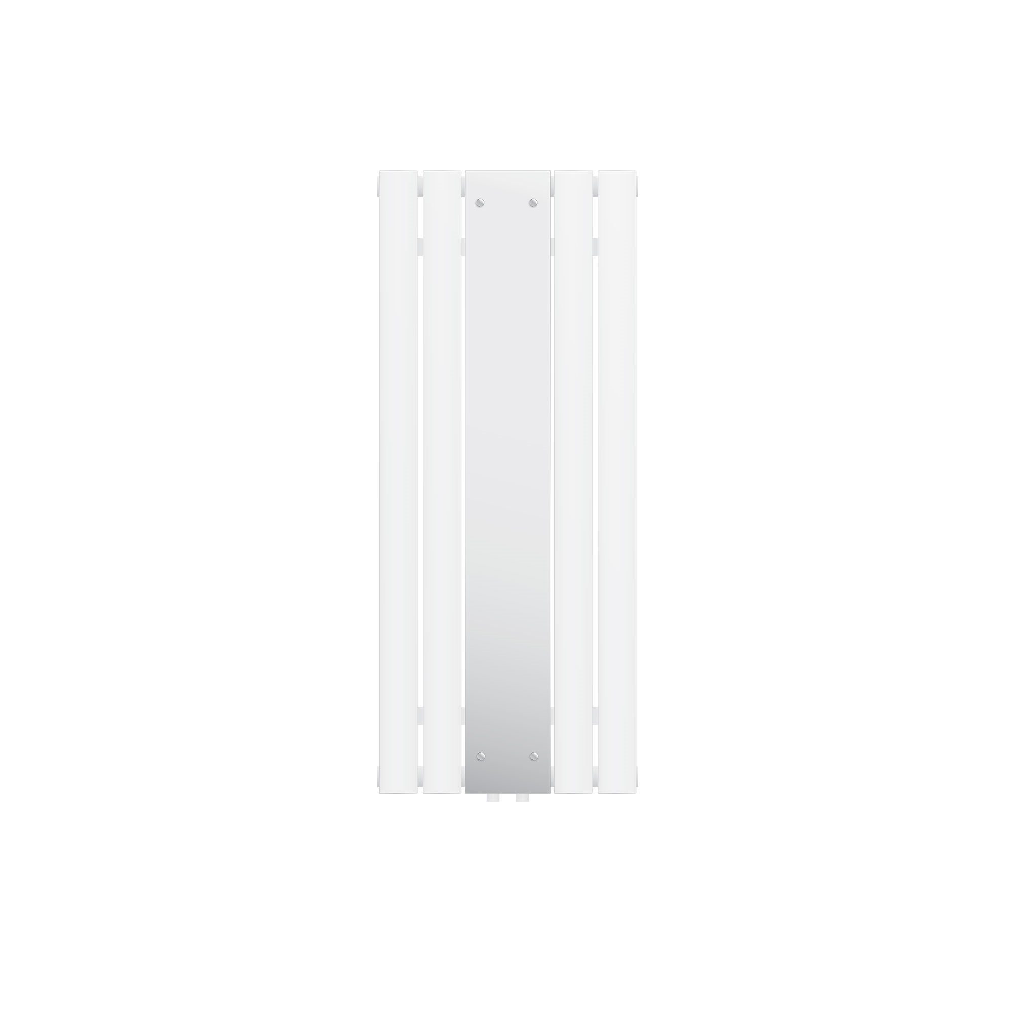 Heizkörper Spiegelheizkörper, Weiß 450x1200mm Pannelheizkörper LuxeBath Mittelanschluss Zimmerheizkörper