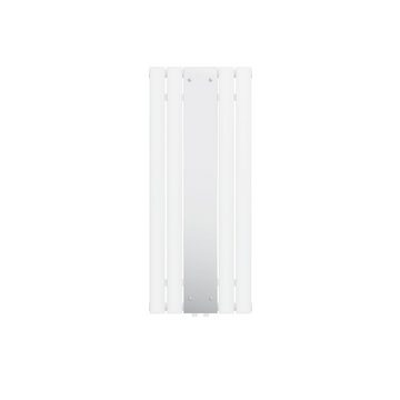 LuxeBath Heizkörper Zimmerheizkörper Pannelheizkörper Spiegelheizkörper, Weiß 450x1200mm Mittelanschluss