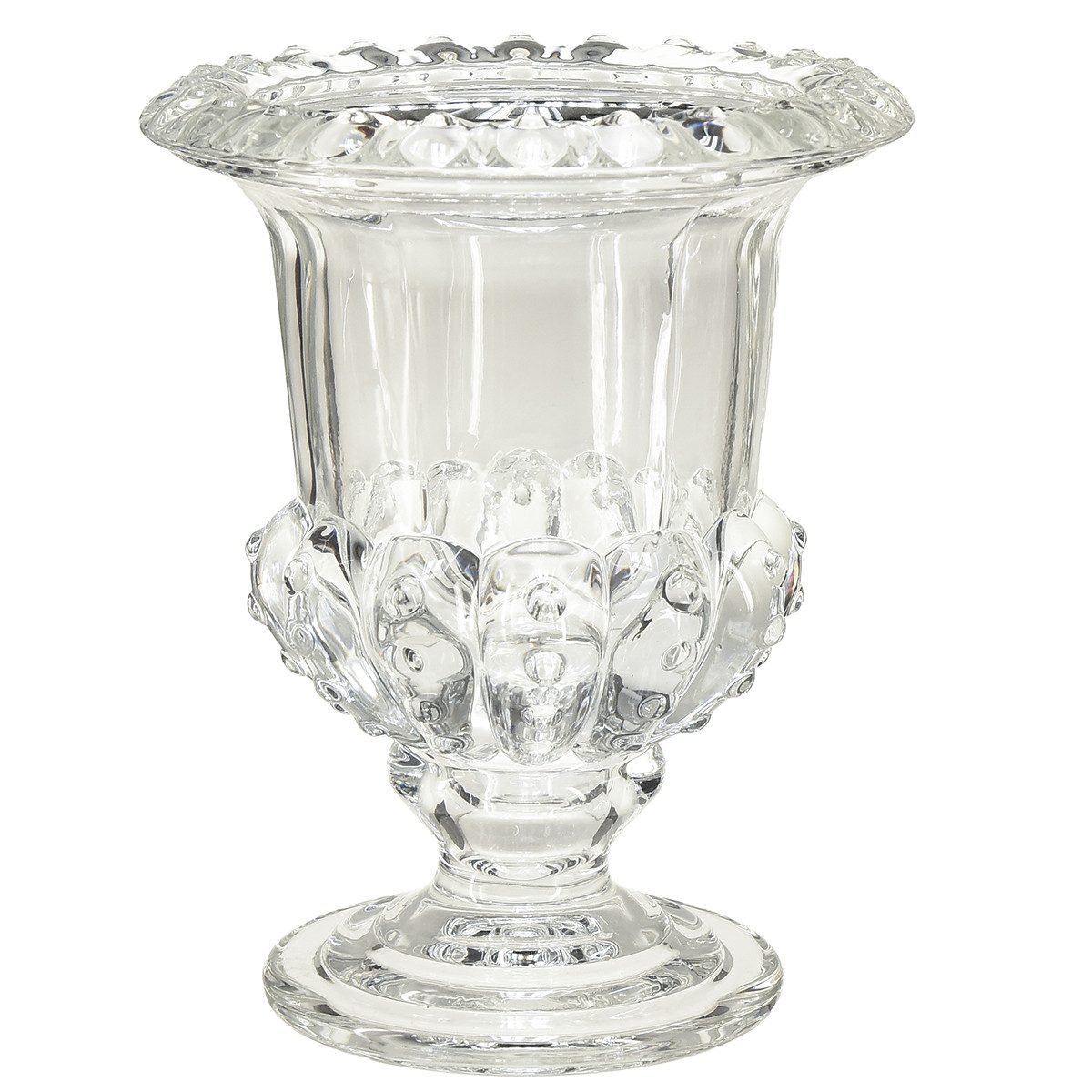 Tischvase Elegante Tischdekoration Pokal Glasvase Vintage - Klar, 16x20 cm