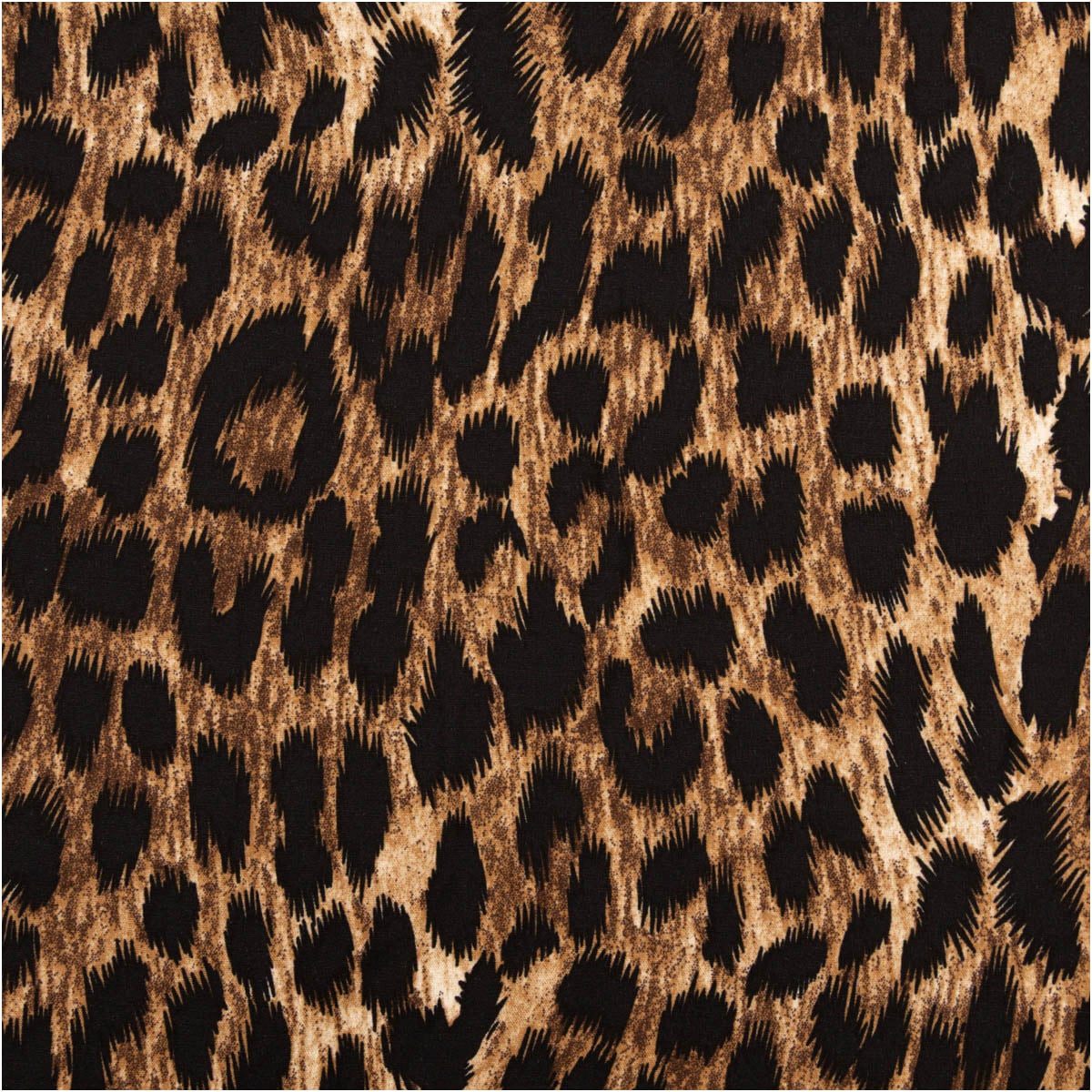SCHÖNER LEBEN. Stoff Viskose Stoff Meterware Radiance Leo Digitaldruck Braun Schwarz 140cm, allergikergeeignet,atmungsaktiv,pflegeleicht,Digitaldruck