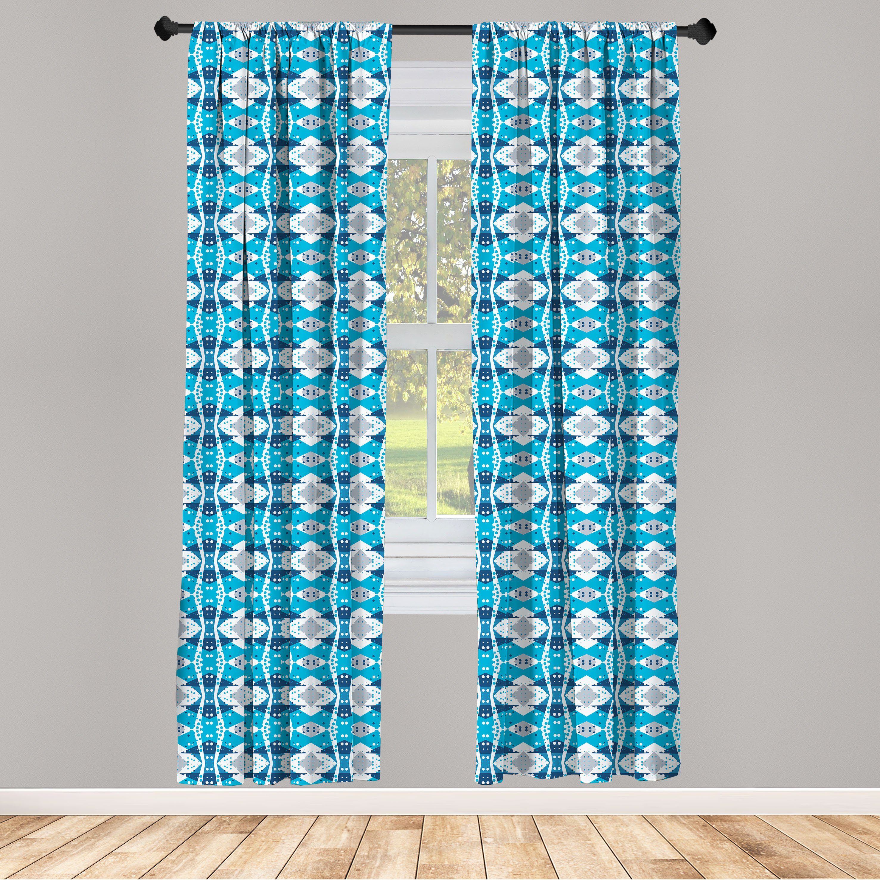 Gardine Vorhang für Geometrisch Modern Dots Schlafzimmer Dekor, und Abakuhaus, Wohnzimmer Microfaser, kreative