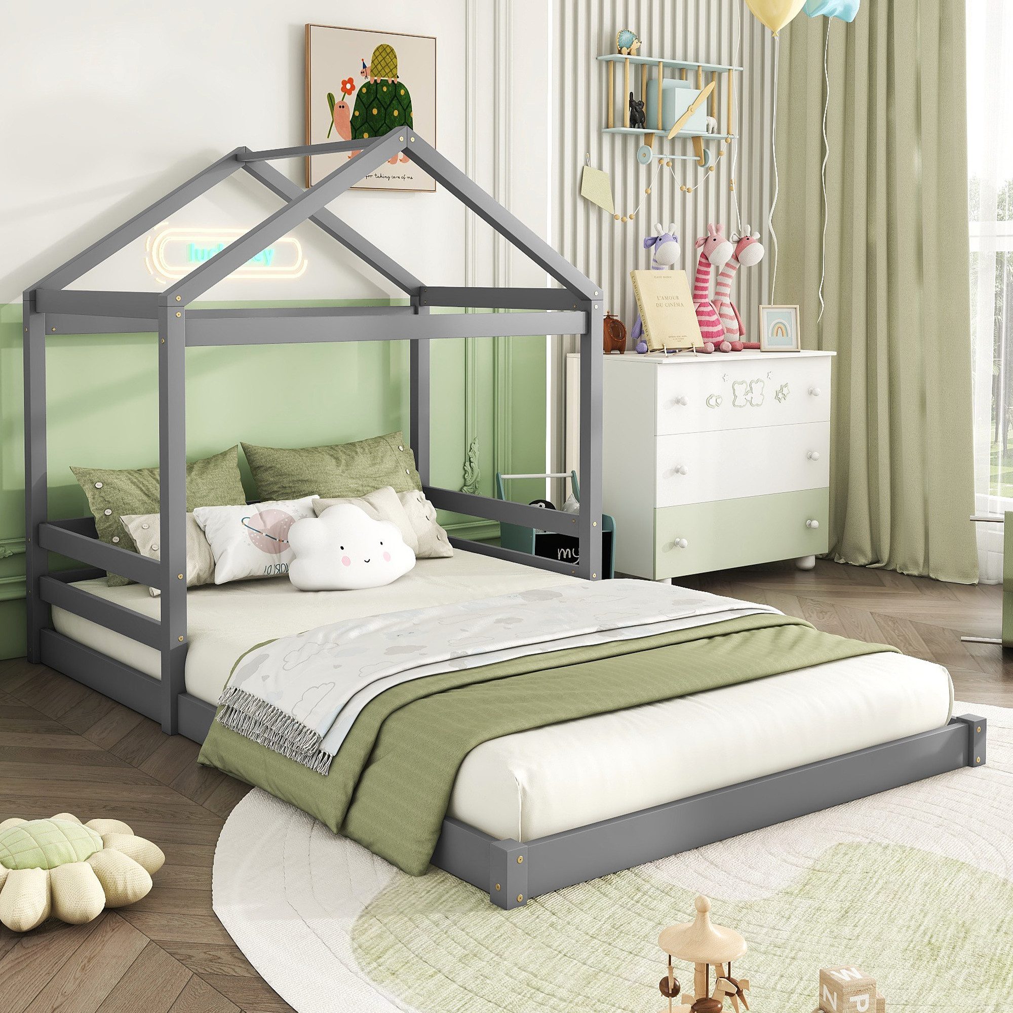 REDOM Hausbett Jugendbett,Doppelbett,Kinder-Hausbett (Hausbett,Kinderbett,i günstig online kaufen