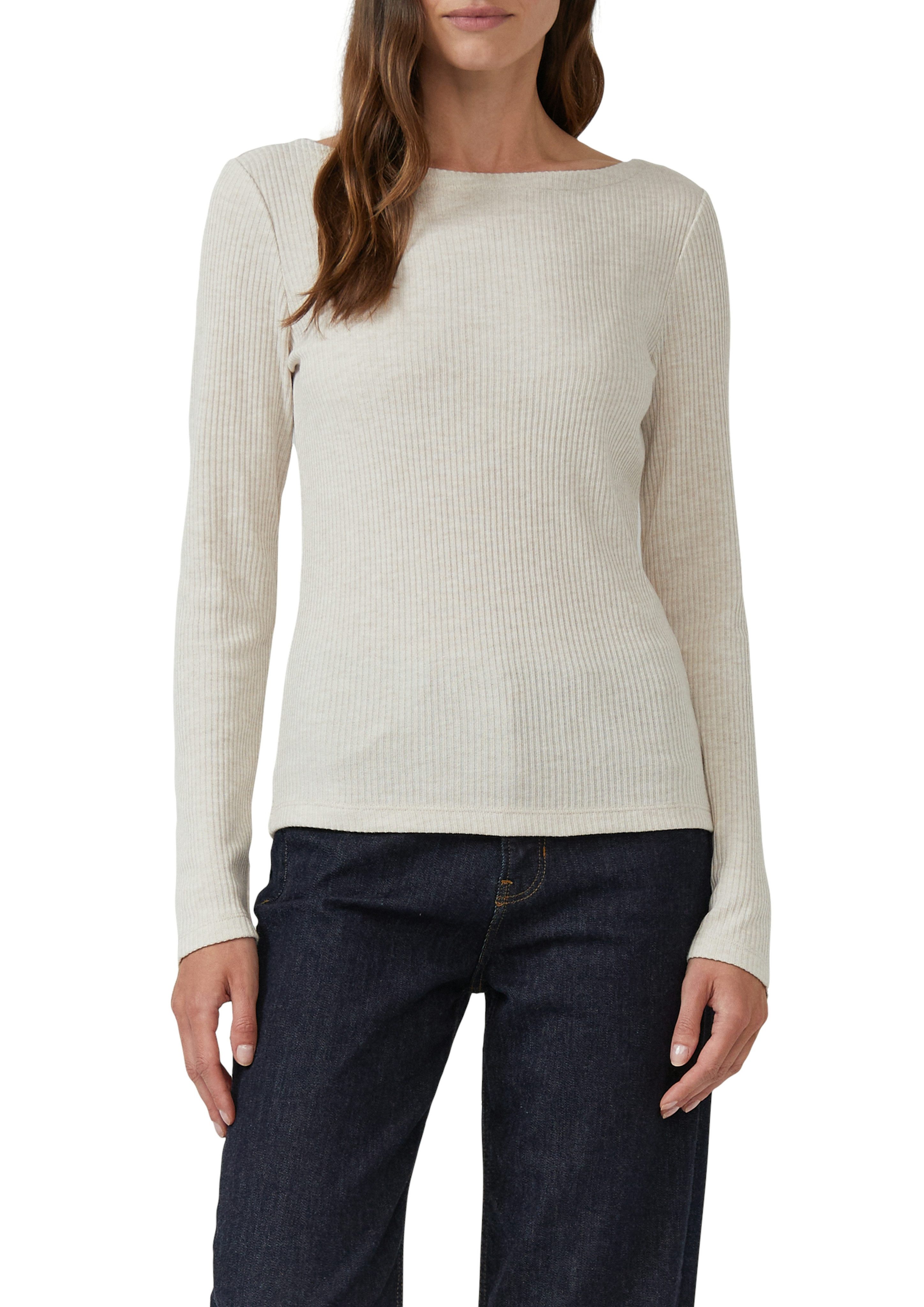 s.Oliver Langarmshirt mit U-Boot-Ausschnitt günstig online kaufen