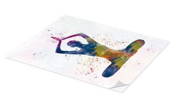 Posterlounge Wandfolie nobelart, Yoga-Übung III, Fitnessraum Malerei