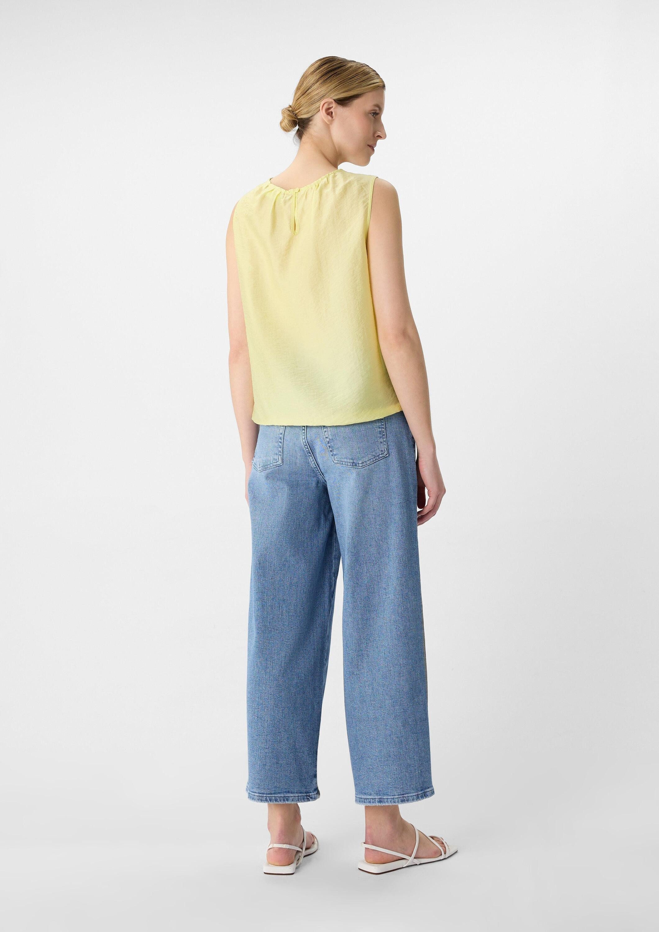 comma Blusentop Bluse Leichtes Blusentop aus Lyocellmix