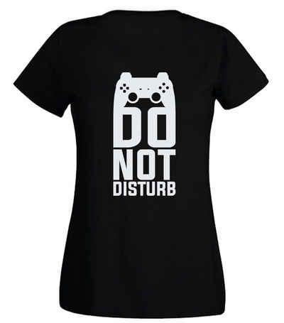 G-graphics T-Shirt Damen T-Shirt - Do not disturb Slim-fit, mit trendigem Frontprint, Aufdruck auf der Vorderseite, Spruch/Sprüche/Print/Motiv, für jung & alt