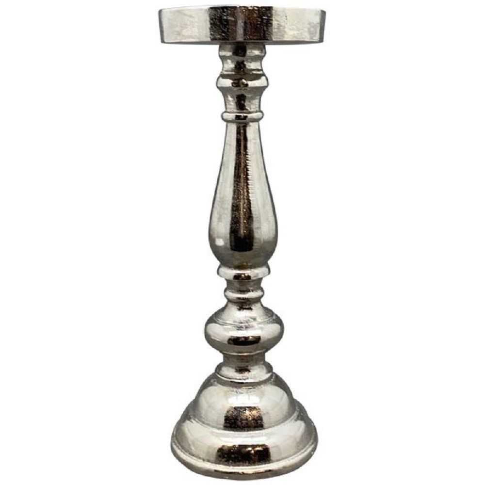 Exner GmbH Garten- & Wohnaccessoires Kerzenhalter Exner Kerzenhalter Gros, silber, 14x14x36 cm, 259925 (1 St)