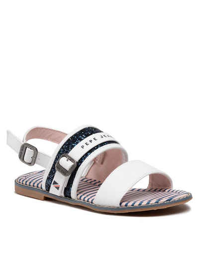 Pepe Jeans Sandalen Elisa Glitter PGS90177 White 800 Sandale