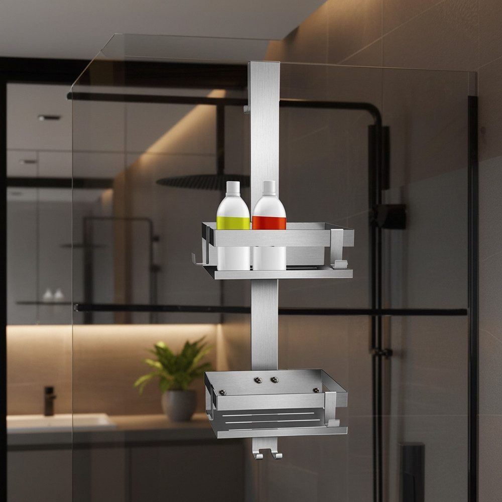 Duschablage Duschregal ohne Bohren Duschkorb Duschorganizer Handtuchhalter