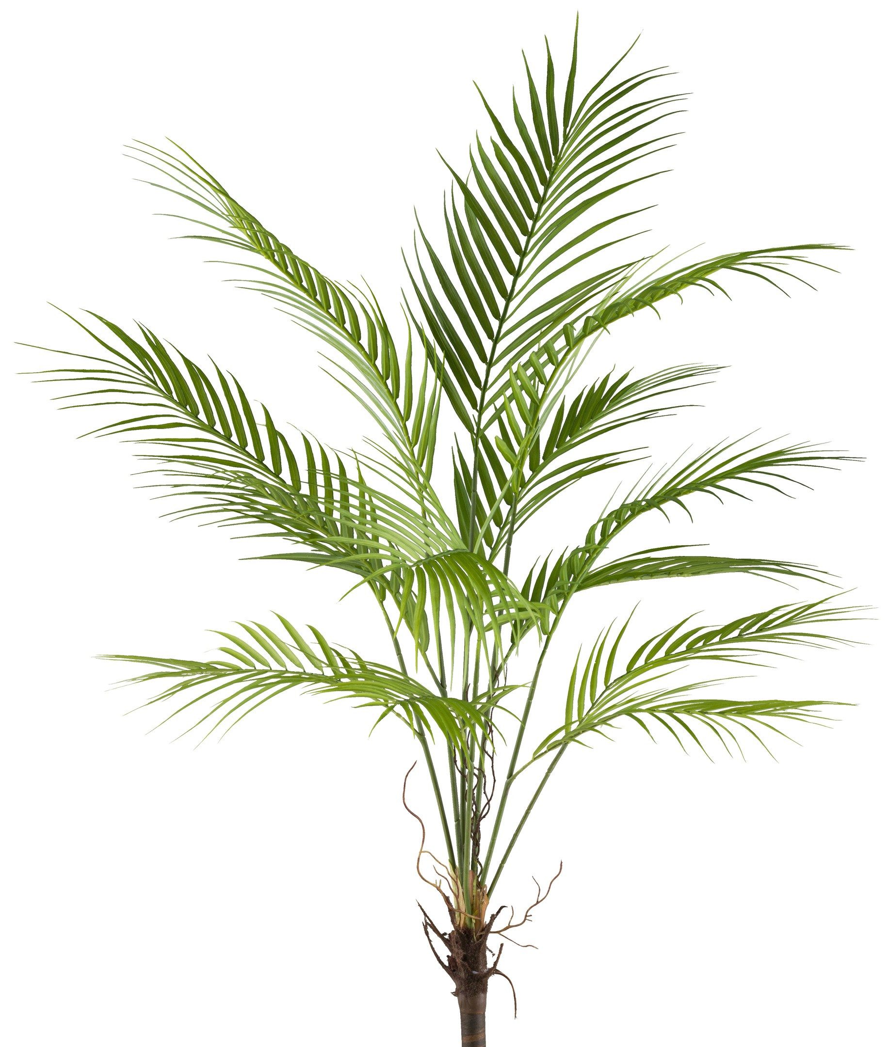 Kunstpalme Areca-Palme 95cm, Kunststoff, grün (ohne Topf) Kunstpflanze