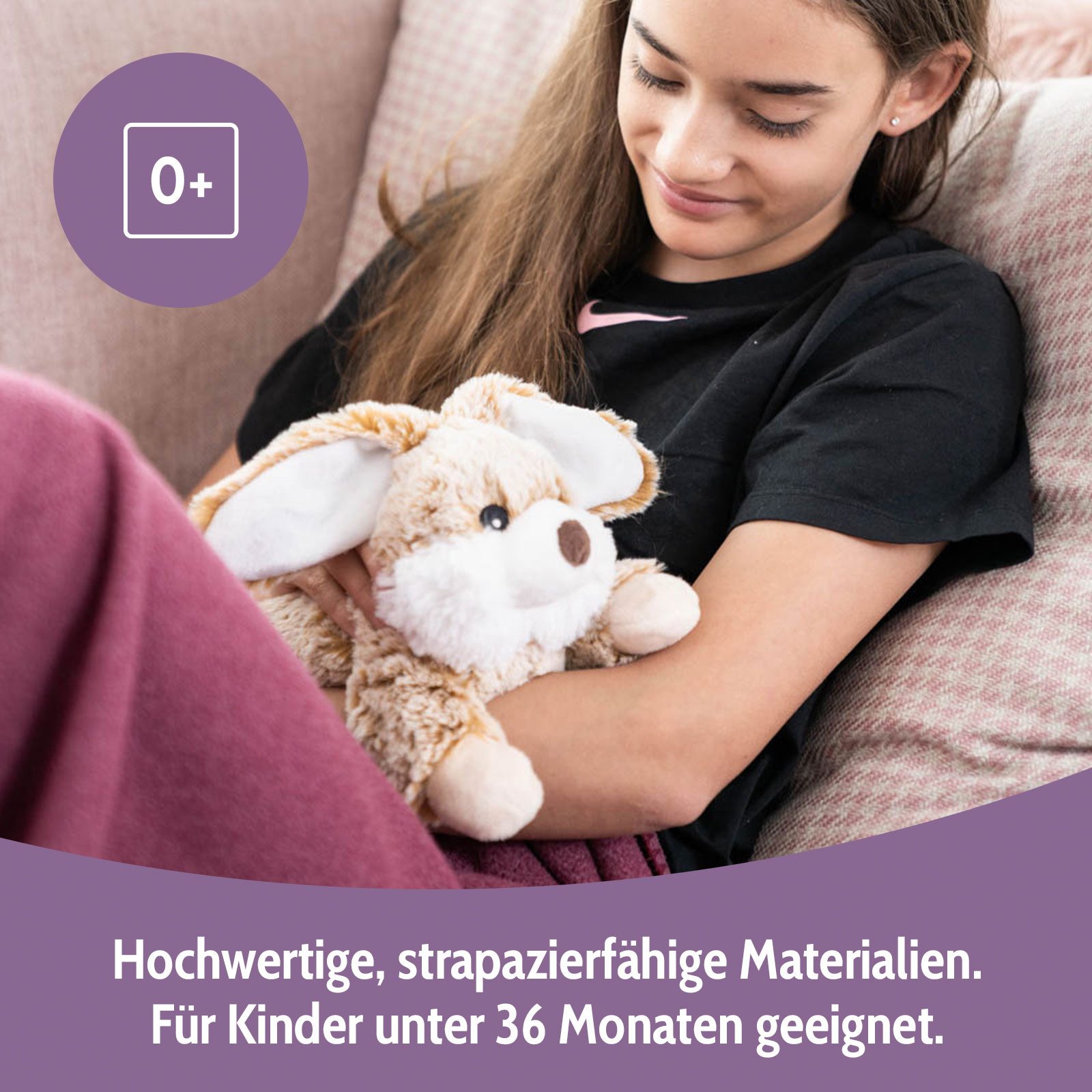 Habibi Plush Wärmekissen Habibi Plush Wärmetier Stoffltier 1616 Schneehase