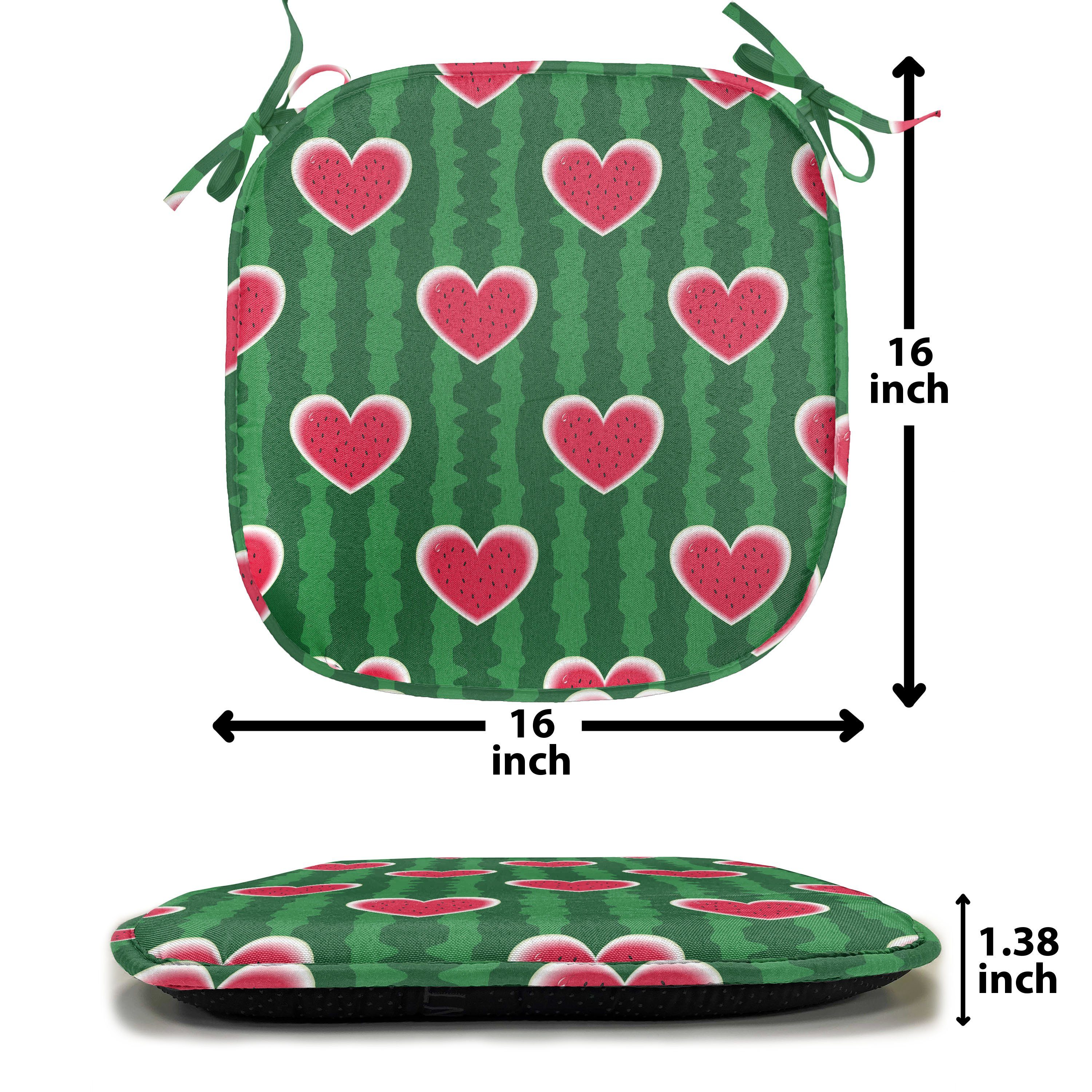 Riemen Liebes-Muster Abakuhaus Küchensitze, wasserfestes Kissen für Dekoratives Herzen Stuhlkissen mit