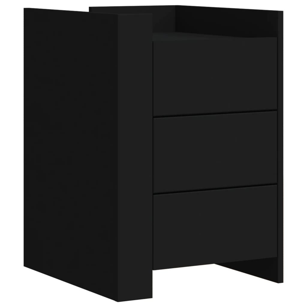 vidaXL Nachttisch Nachttisch Schwarz 45x50x65 cm günstig online kaufen