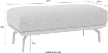 hülsta sofa Polsterhocker hs.40, in 2 Bezugsqualitäten, Holzrahmen in Eiche Natur oder Nussbaum
