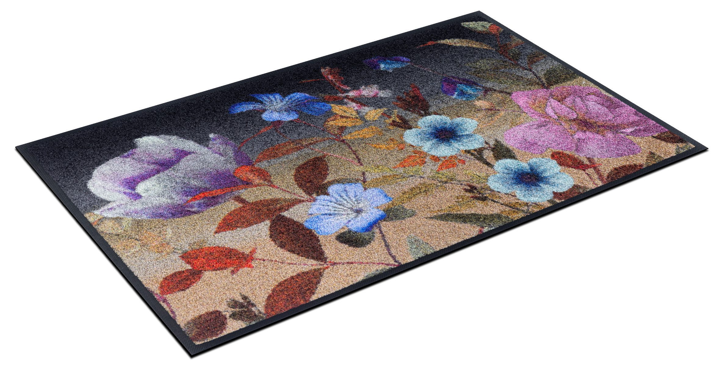 wash+dry by Kleen-Tex Fußmatte Midnight Blooms, rechteckig, Höhe: 7 mm