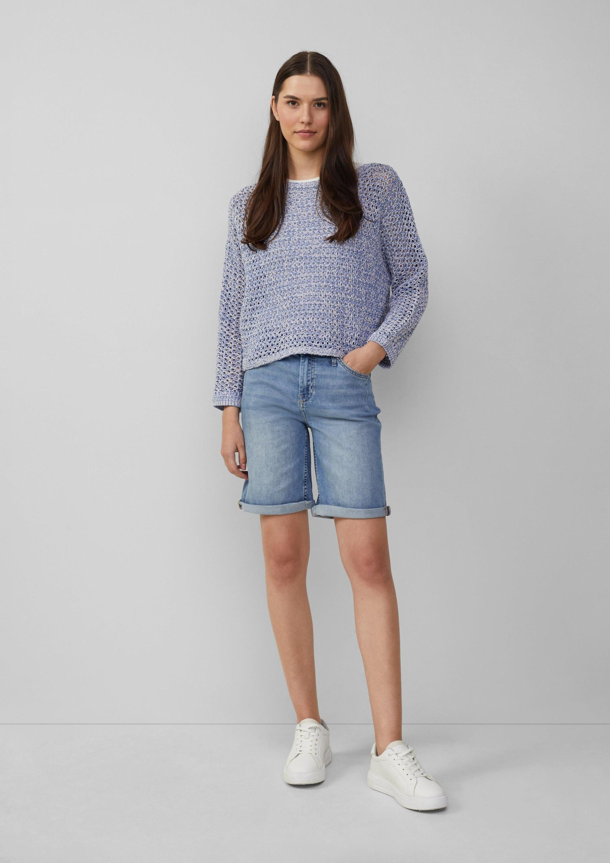 s.Oliver Jeansshorts Jeans-Hose KAROLIN Bermuda-Jeans Karolin / Regular Fit / Mid Rise / Turn-up