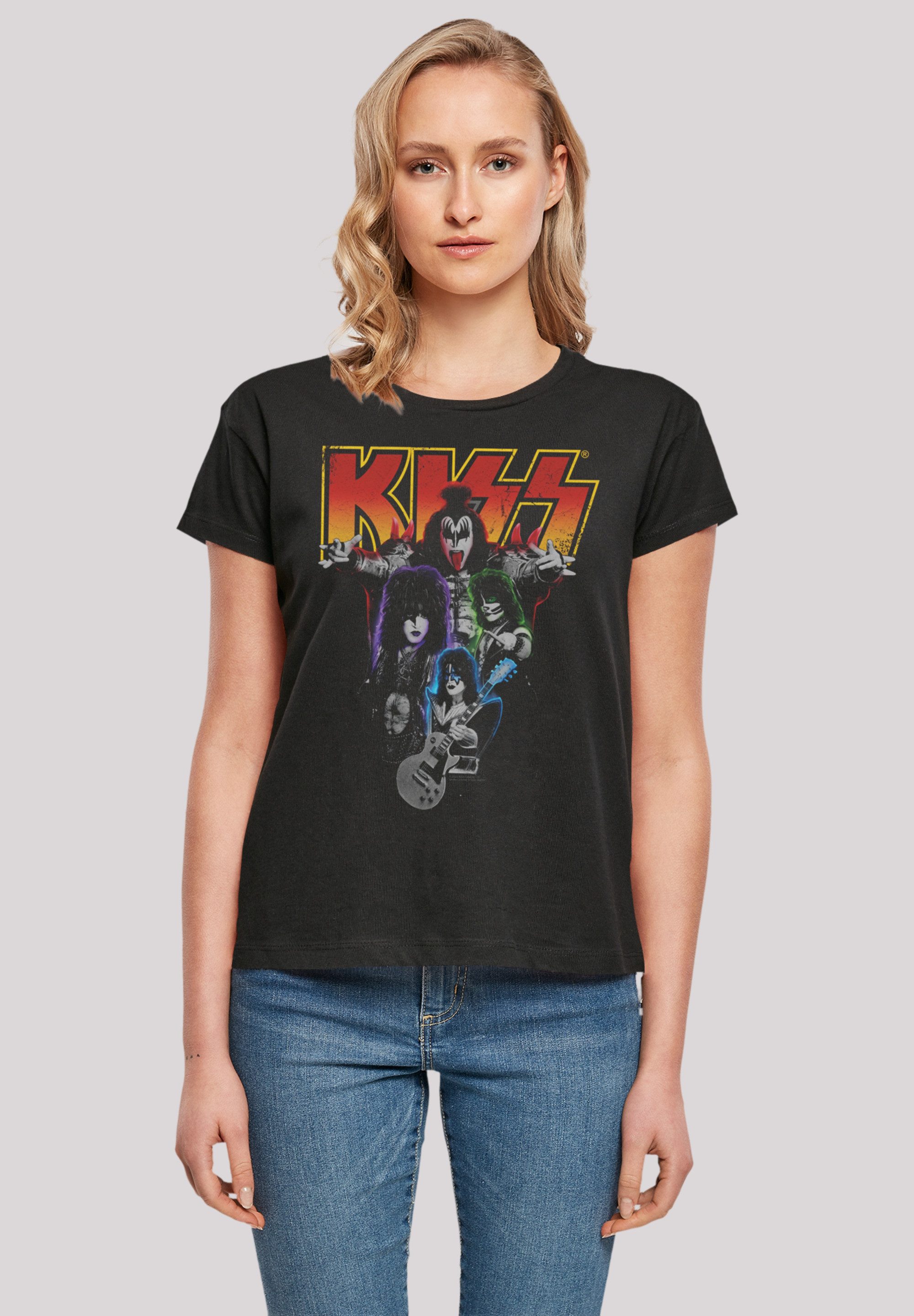F4NT4STIC T-Shirt Kiss Neon Band Premium günstig online kaufen