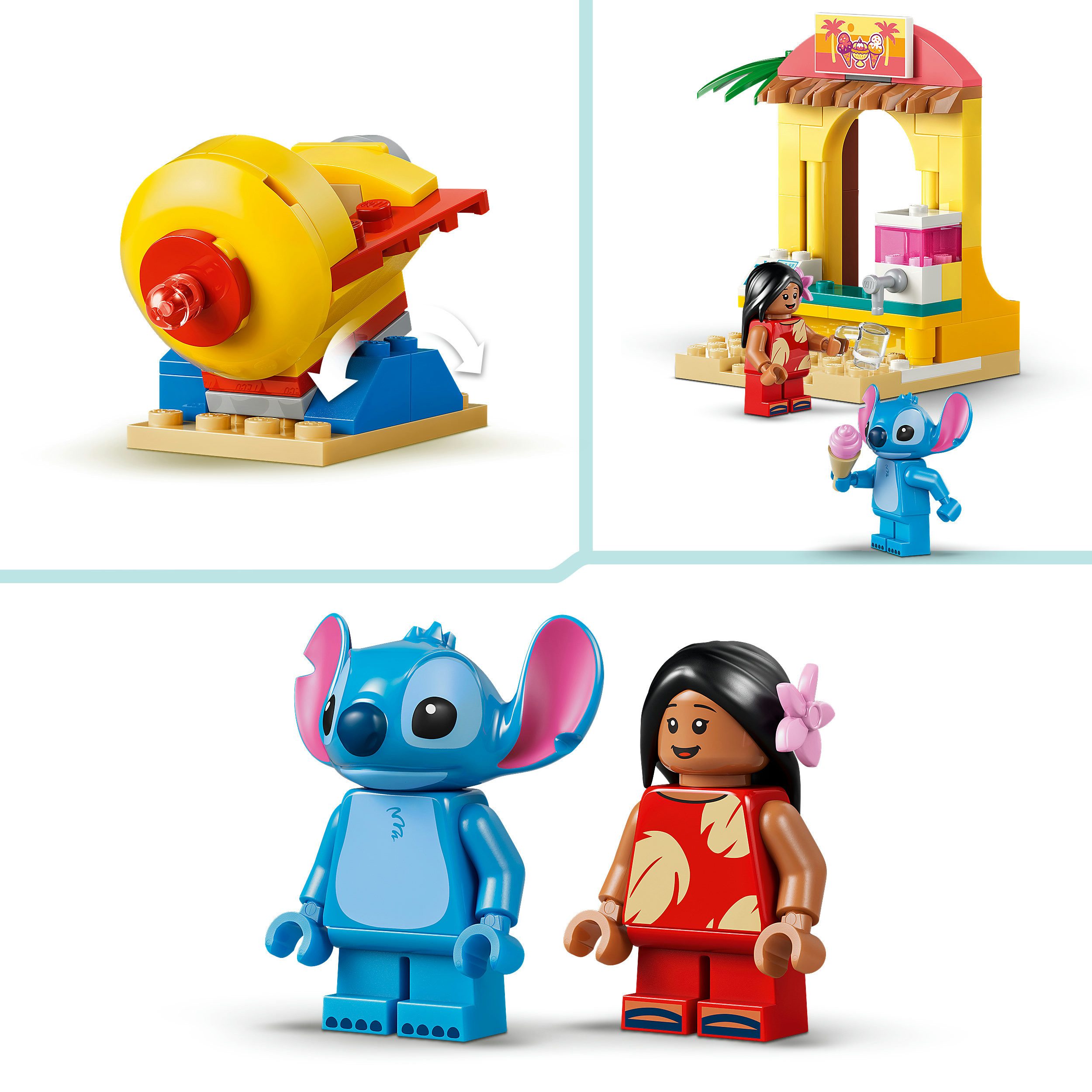 LEGO® Spaß am Strand mit Lilo und Stitch (43280), LEGO Disney Classic Konstruktionsspielsteine, (113 St), Made in Europe – Bild 5 von 5