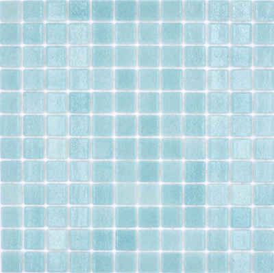 Mosani Mosaikfliesen Recycling Glasmosaik Mosaikfliesen hellgrün matt / 10 Mosaikmatten