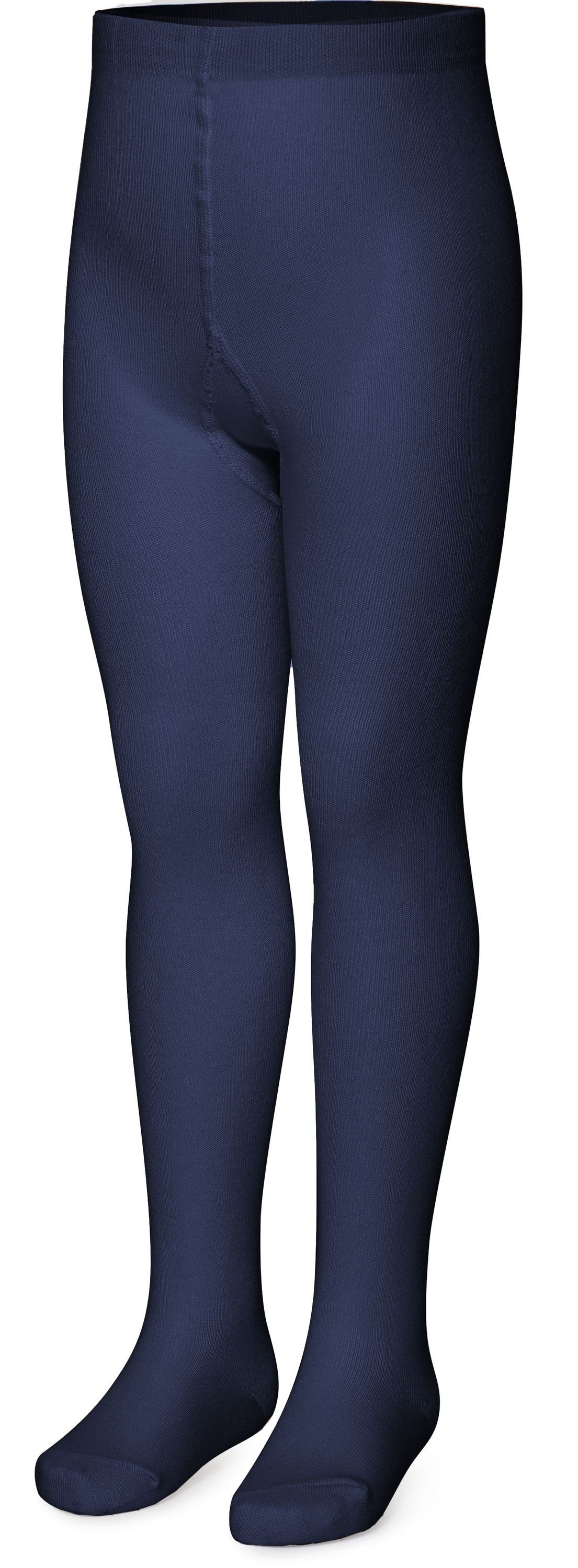 Merry Style Strumpfhose Mädchen Strumpfhose aus Baumwolle MSGI025 (1 St) Marineblau