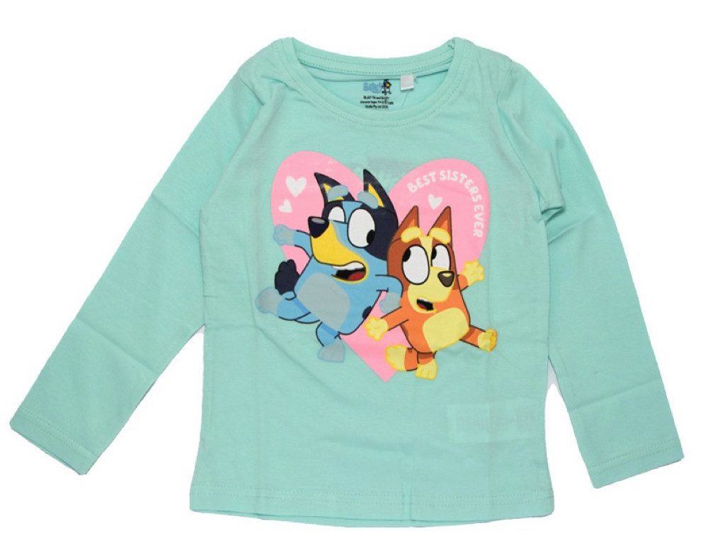 Bluey Langarmshirt Bluey und Bingo für Mädchen