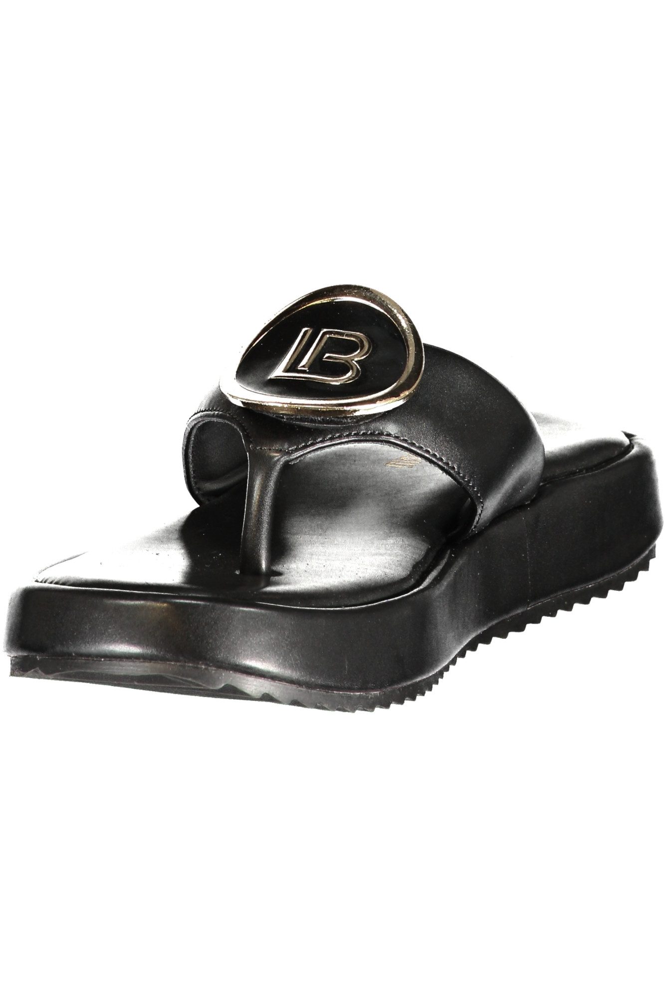 Laura Biagiotti Zehentrenner Elegante Damensandale: Schwarze