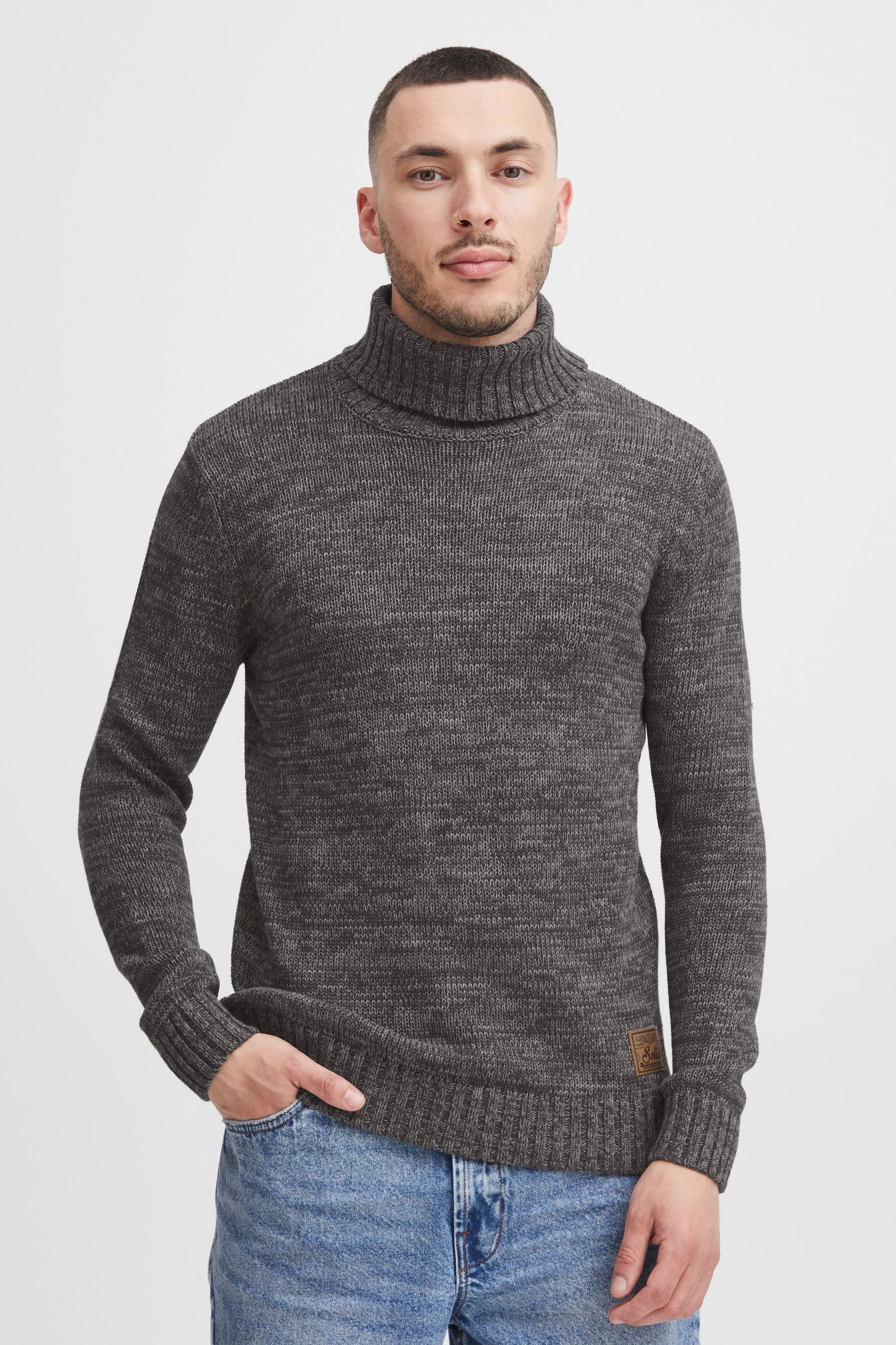 !Solid Rollkragenpullover SDPhilaremo Strickpulli in Melange-Optik