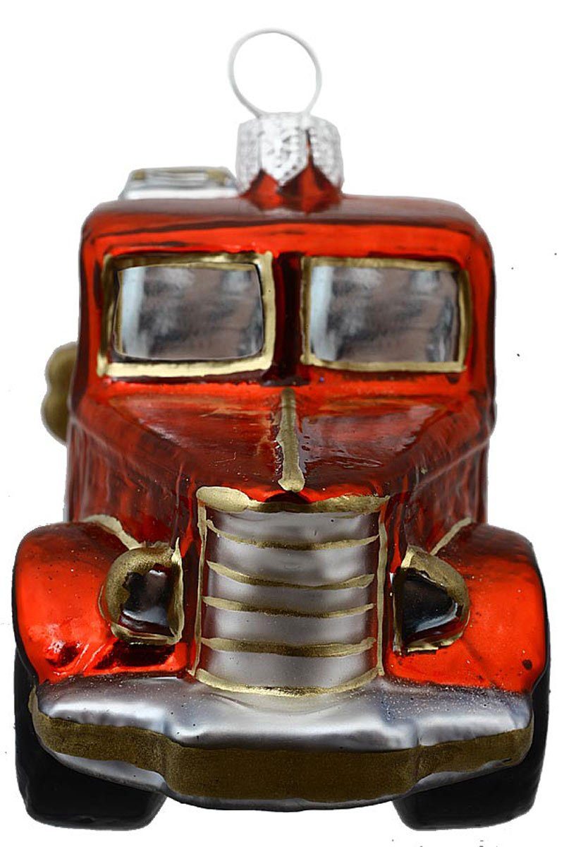 Hamburger Weihnachtskontor Christbaumschmuck Feuerwehr, Dekohänger - mundgeblasen - handdekoriert