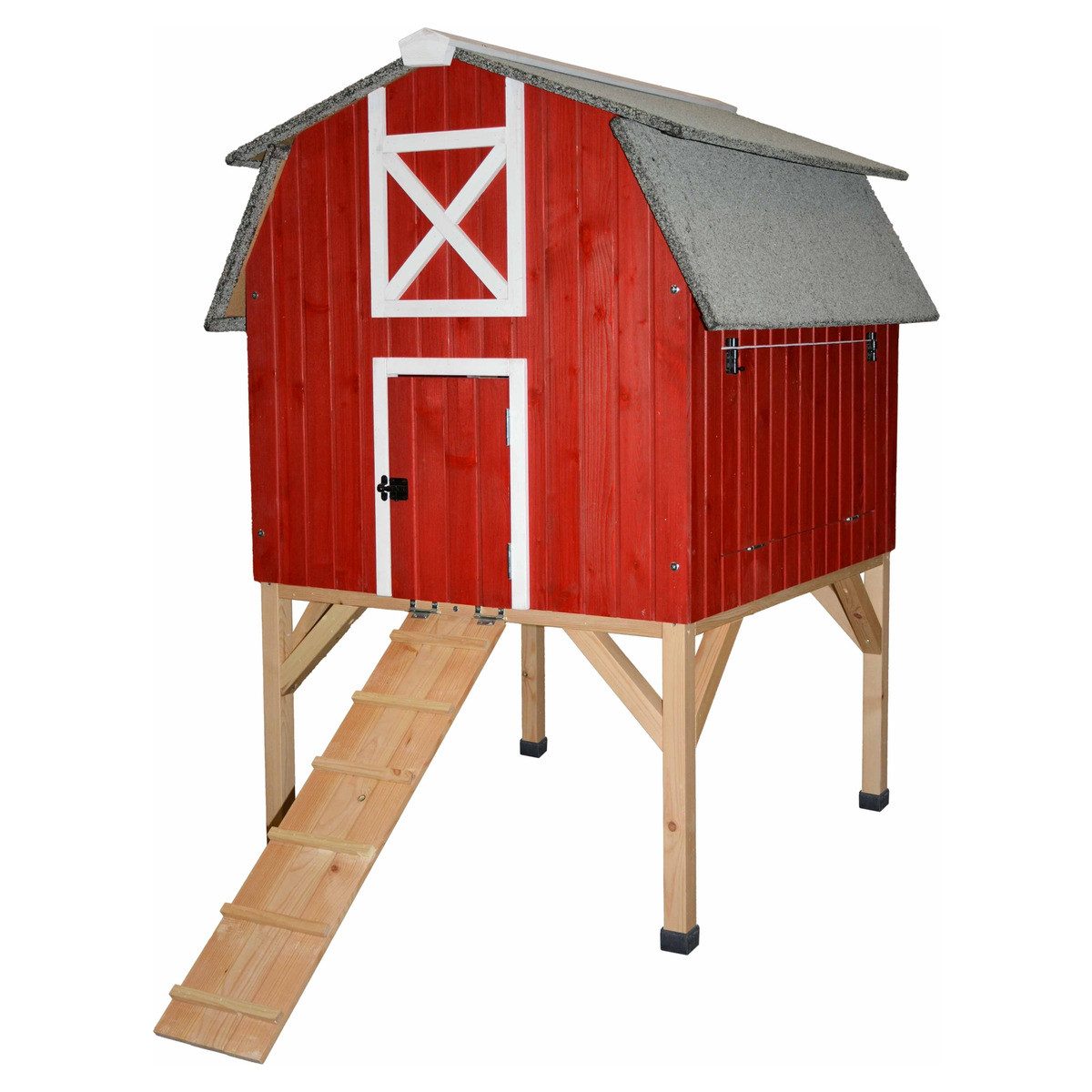 DUVO+ Hühnerstall Woodland Design Hühnerstall Red Barn