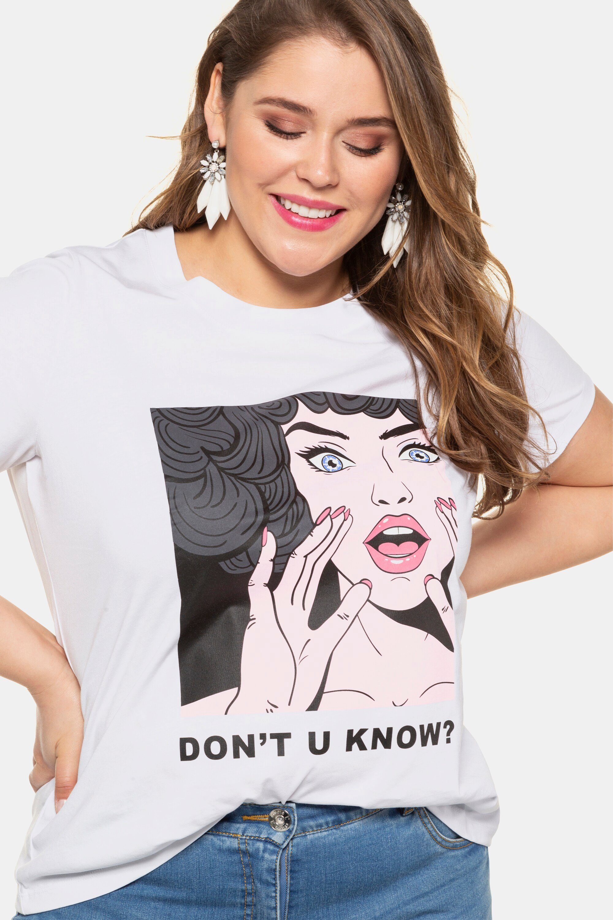 Studio Untold Rundhalsshirt T-Shirt Comic-Motiv Halbarm