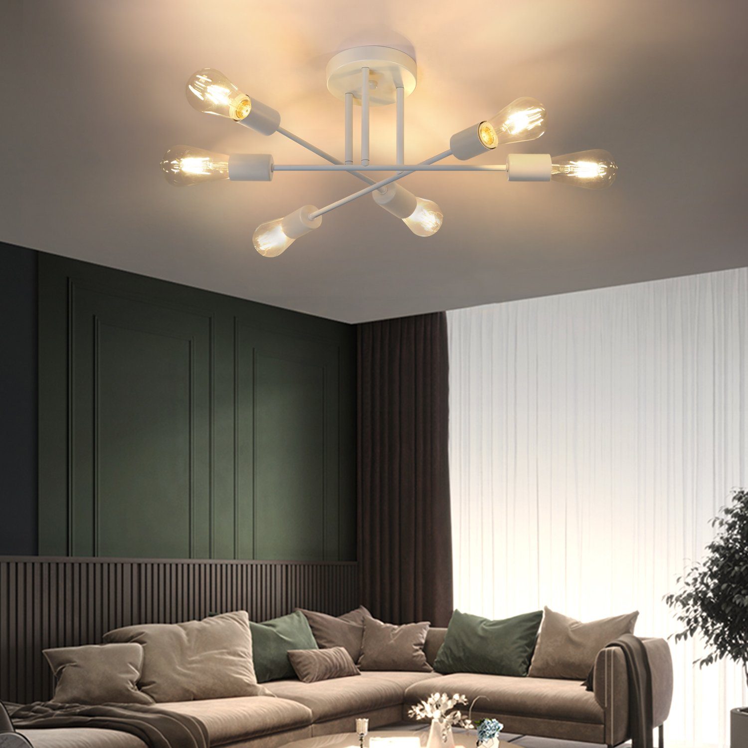 ZMH Deckenleuchten 6 Flammig Deckenlampe Vintage günstig online kaufen