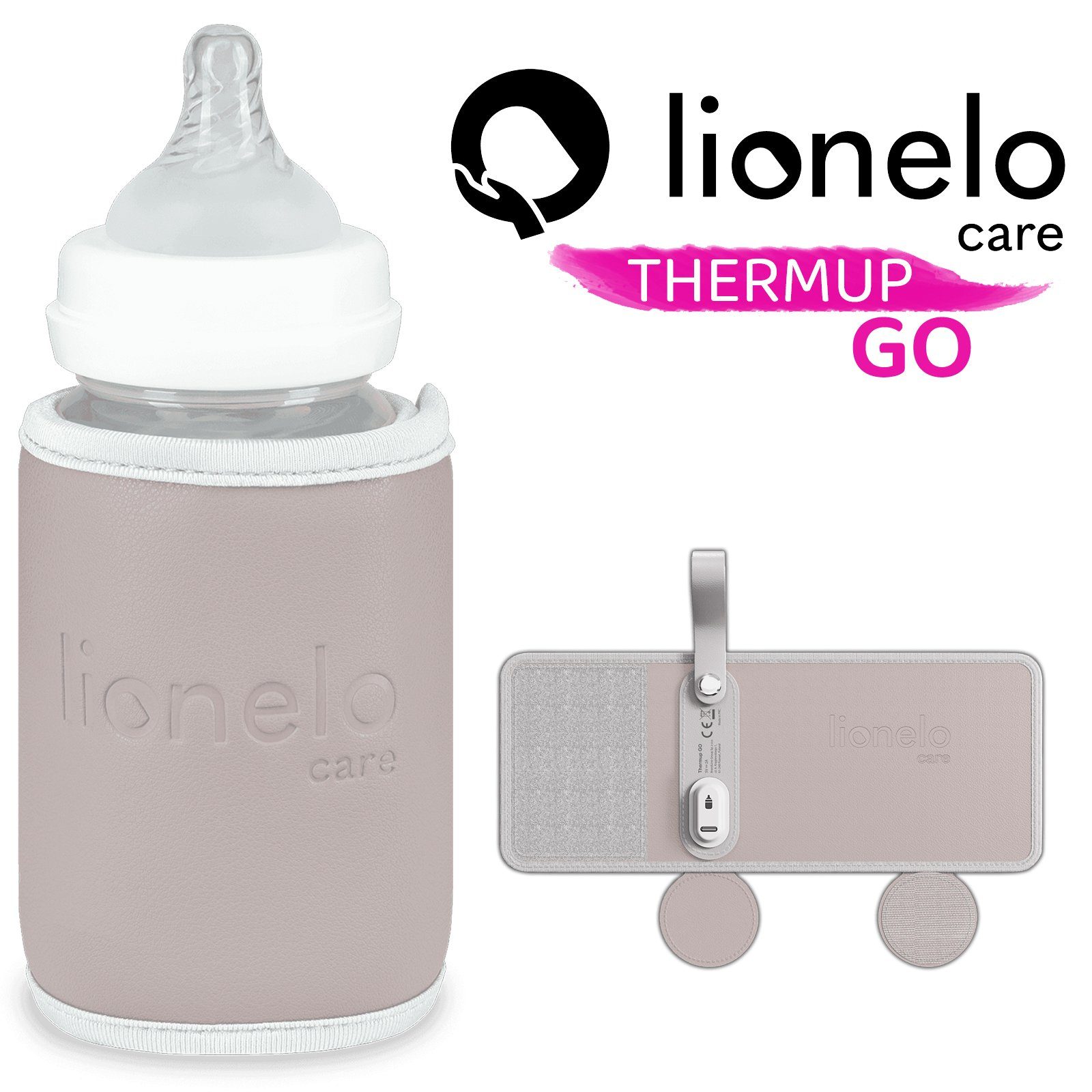 lionelo Babyflaschenwärmer BABY LOC-THERMUP PINK GO