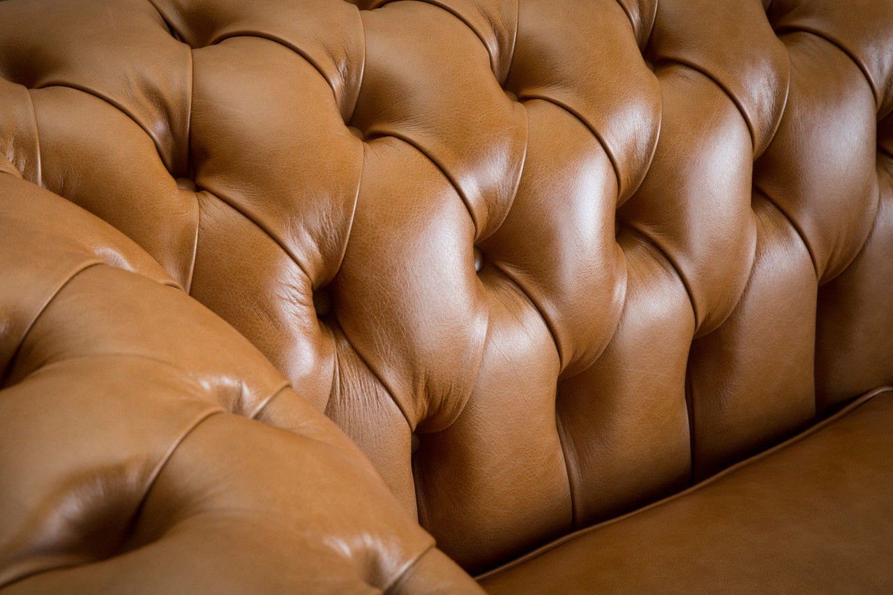 Sitz Design Couch Sofa Chesterfield Polster Chesterfield-Sofa, JVmoebel Garnitur Leder Luxus