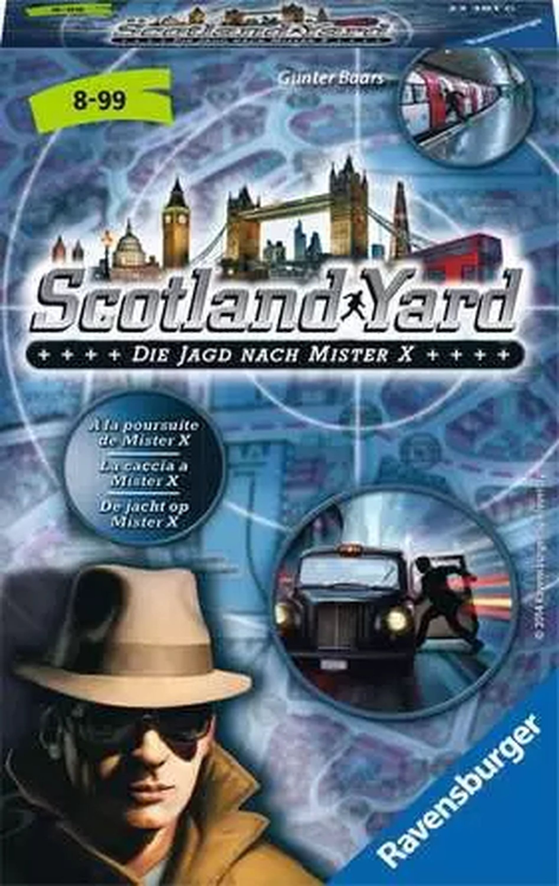 Ravensburger Spiel Mitbringspiel Scotland Yard ab 8 Jahren 2 - 4 Игрыr