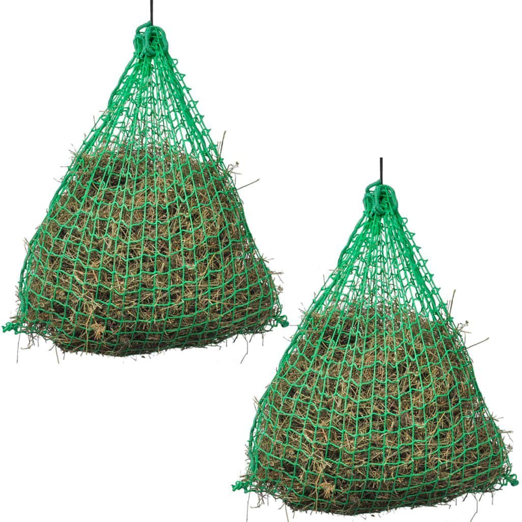 vidaXL Futterspender Heunetze 2 Stk Rund 0,75x0,75 m PP