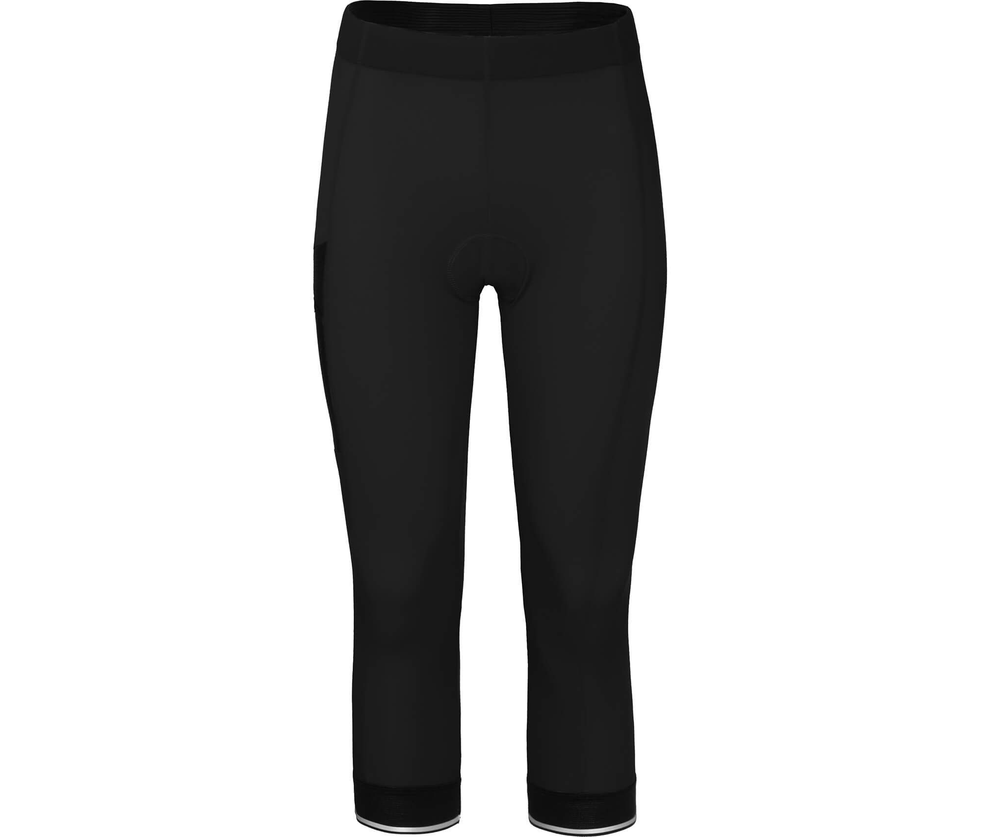 Capri schwarz tight, COMFORT (mit Fahrradhose SUNDRA Normalgrößen, 3/4 Radhose, bielastisch, Sitzpolster) Bergson Damen