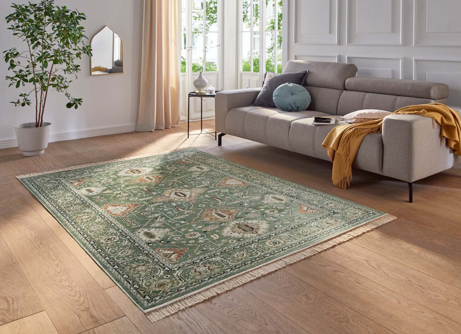 TaraCarpet Teppich Palazzo Royal Ziegler Allover, rechteckig, Höhe: 6 mm, M günstig online kaufen