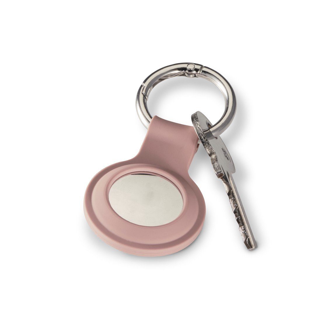 Apple Ortung, Schutzhülle, für Schlüsselanhänger rosa Silikon AirTag, Hama Schlüsselanhänger