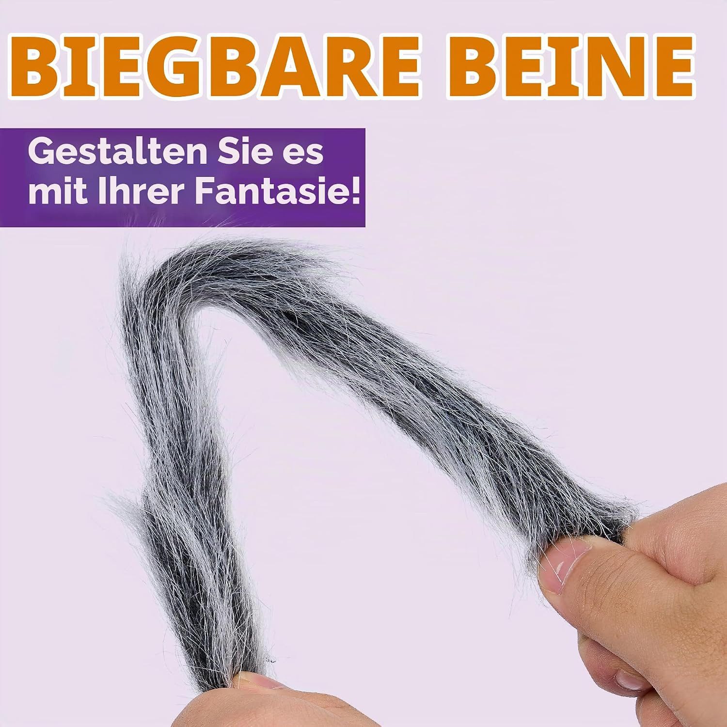 JOYIN Dekofigur JOYIN Riesenspinne haarig 150 cm Halloween Deko für Hof Garten – Bild 5 von 5