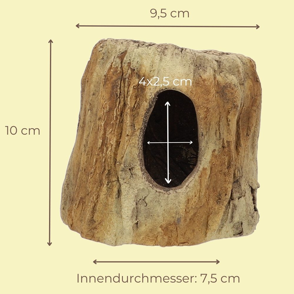 GarPet Aquariendeko Aquarium Deko Baumstumpf Höhle Terrarium Versteck Krebs Laichhöhle