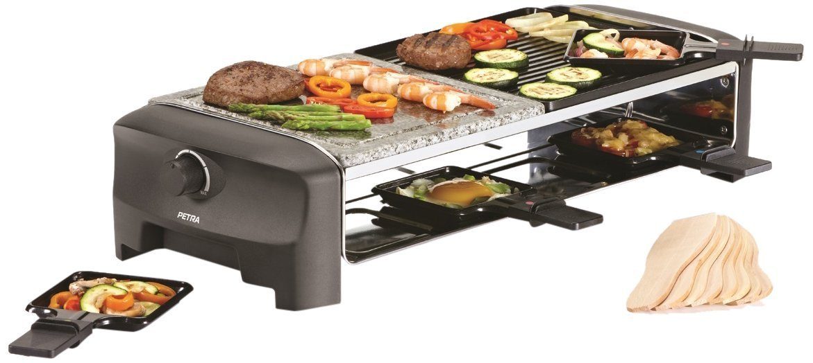 Petra Raclette Petra Stein RC80.47 Heißer 8 Raclette Pers.Raclettegrill Electric