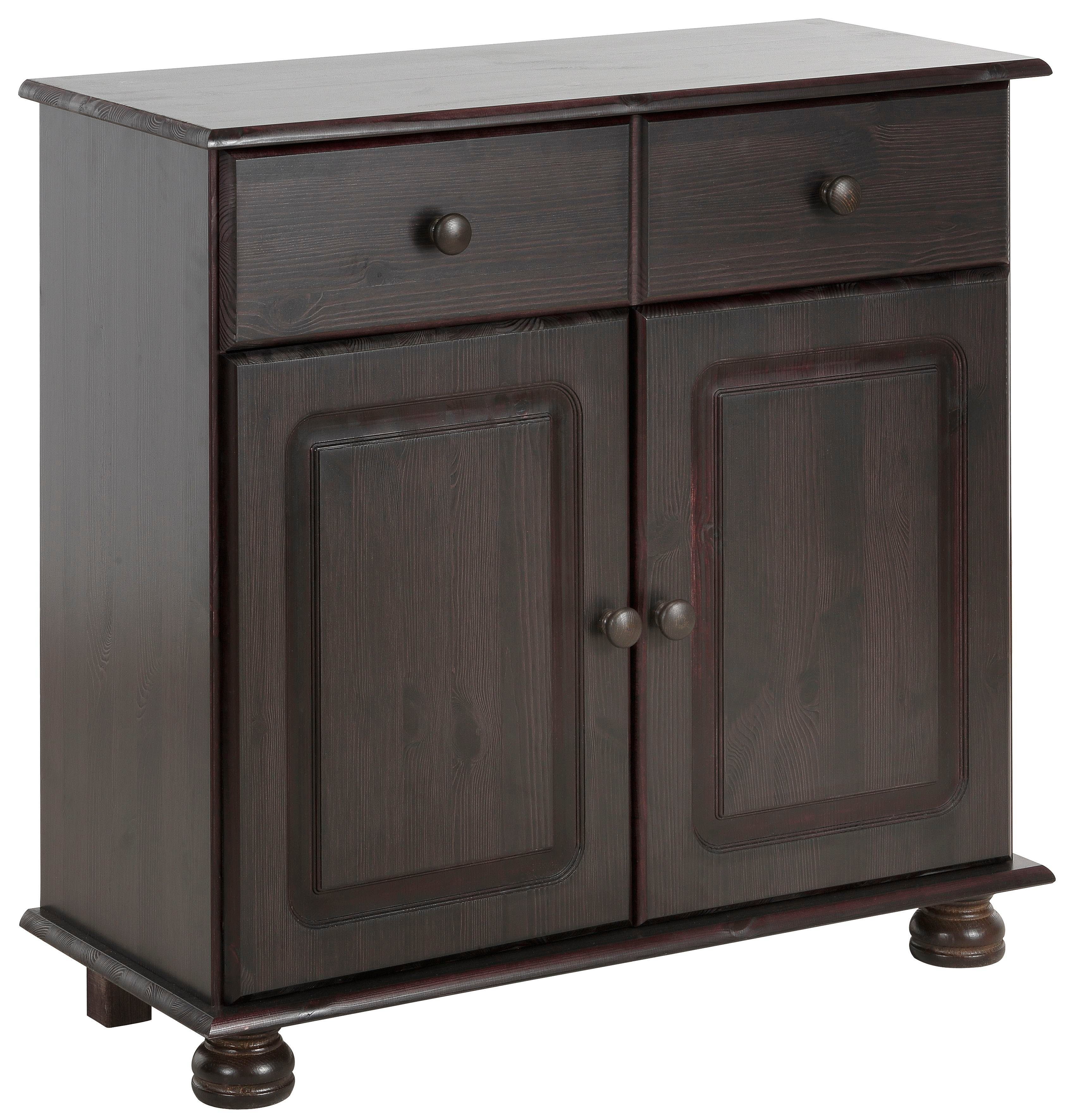 Home affaire Sideboard "Mette", Kommode mit gefrästen, kugelförmigen Füßen, günstig online kaufen