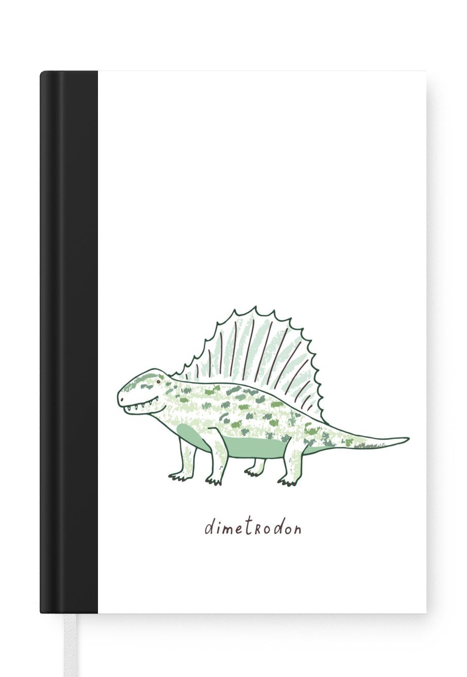 MuchoWow Dinosaurier 98 - Seiten, - A5, - Tagebuch, Notizheft, Haushaltsbuch Journal, Notizbuch Kinderzimmer Mädchen Merkzettel, Jungen Dimetrodon Kinder, - -