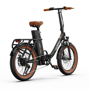 Onesport E-Bike OT16-2 20" High Tech vormontiertes Elektro-Klappfahrrad - max 120 km, 7 Gang Shimano, Heckmotor, 748 Wh Akku